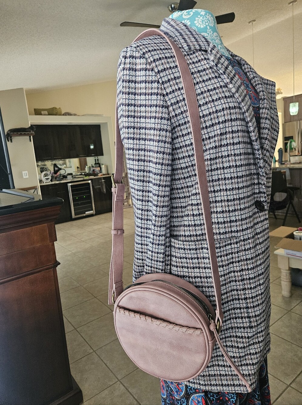 Sanctuary Pink Print Patern Blazer